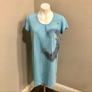 Girls Sleepwear Night Gown - Blue - Size S/M